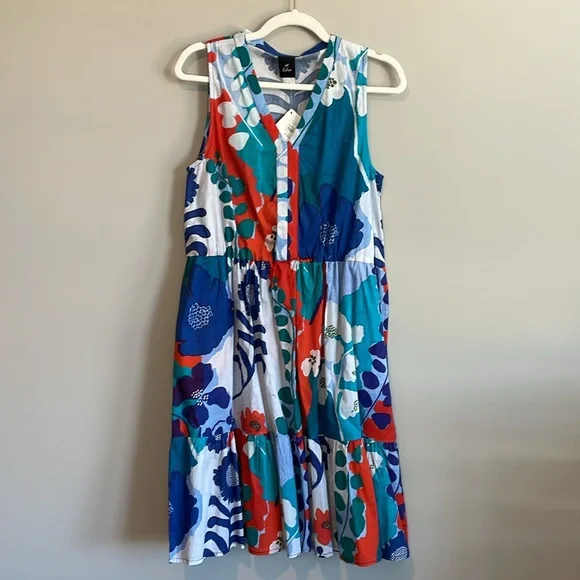 Echo Tiered Wild Floral Sun Dress - Picture 3 of 10